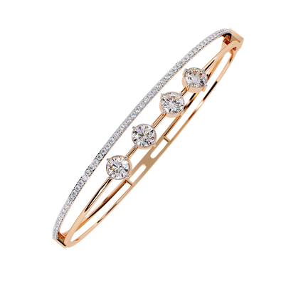 LGD Bracelet Round Stone (2.32ct ) In 14K Gold