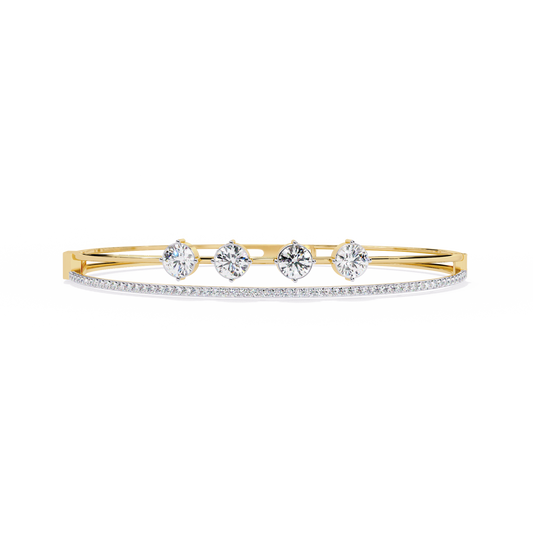 LGD Bracelet Round Stone (2.32ct ) In 14K Gold