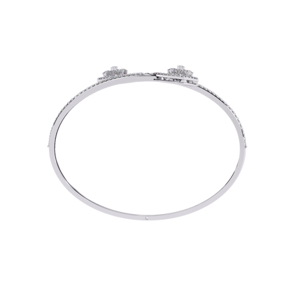 1.34 Carat Round Diamond Open Bangle Bracelet – Luxury Jewelry