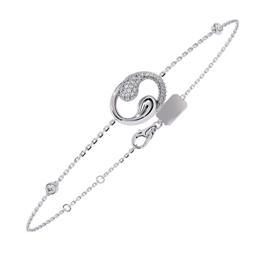 SPARKLING HALO CHAIN BRACELET