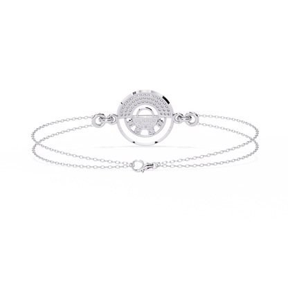 LustreLink Round Diamond Bracelet