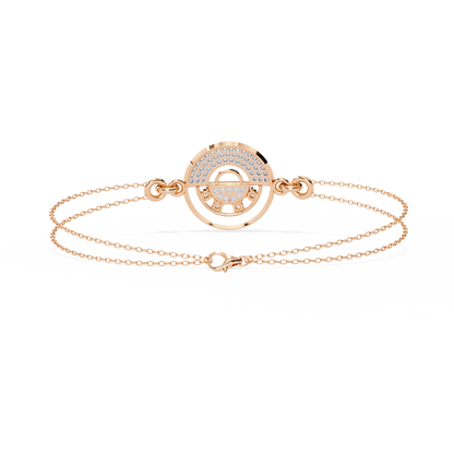 LustreLink Round Diamond Bracelet