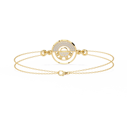 LustreLink Round Diamond Bracelet