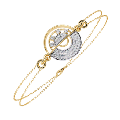 LustreLink Round Diamond Bracelet