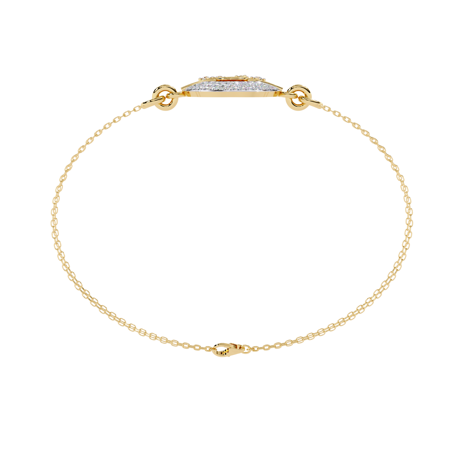 lustrelink round diamond bracelet