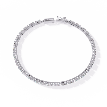 LGD  Bracelet Round Stone (2.30ct) In 14K Gold