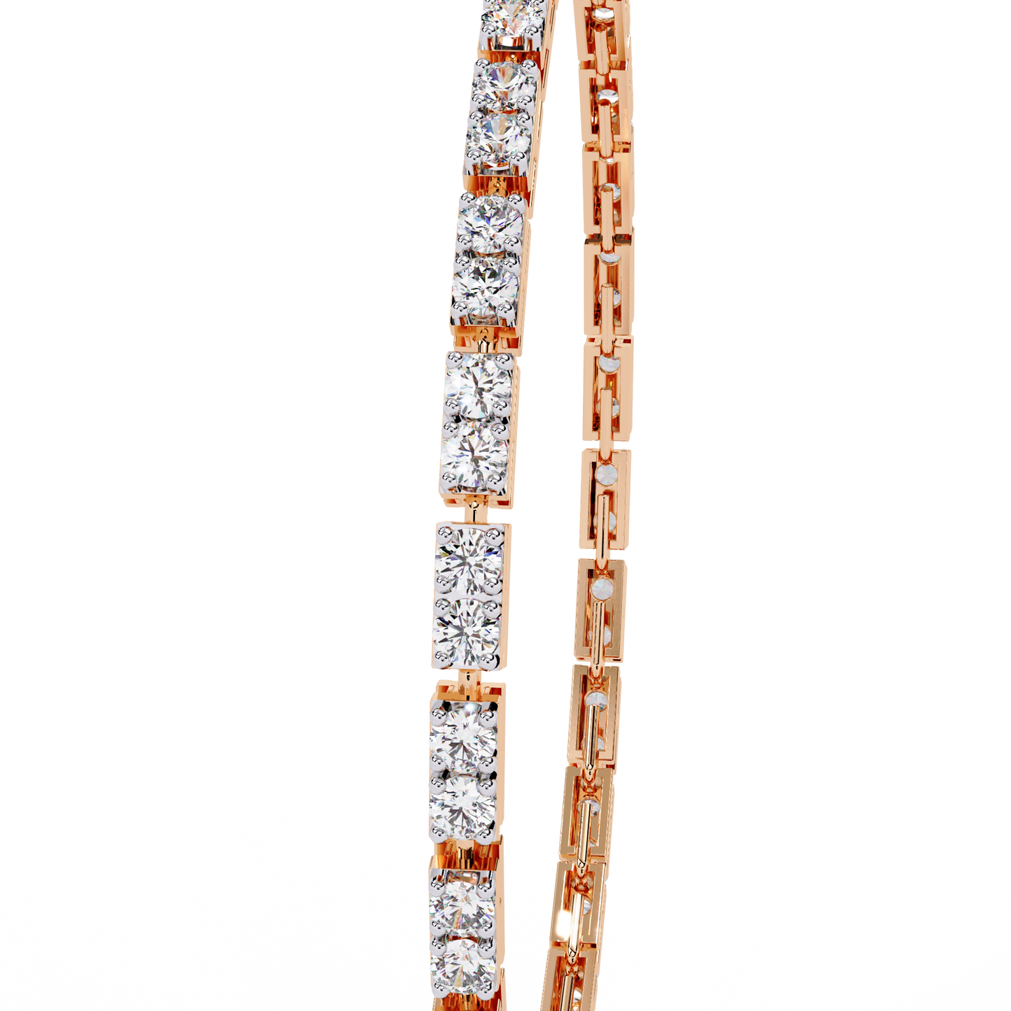 lgd  bracelet round stone (2.30ct) in 14k gold