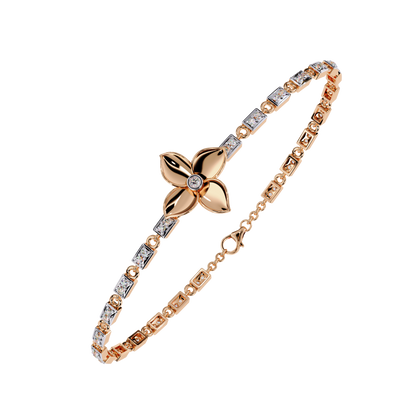 Twistique Round Diamond Bracelet