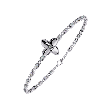 Twistique Round Diamond Bracelet