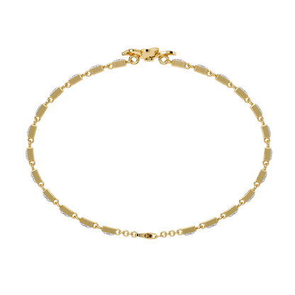 Twistique Round Diamond Bracelet