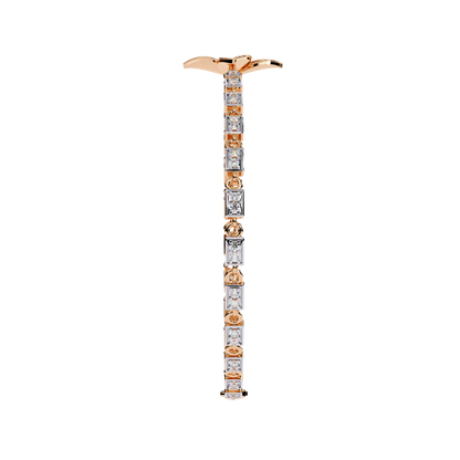 Twistique Round Diamond Bracelet