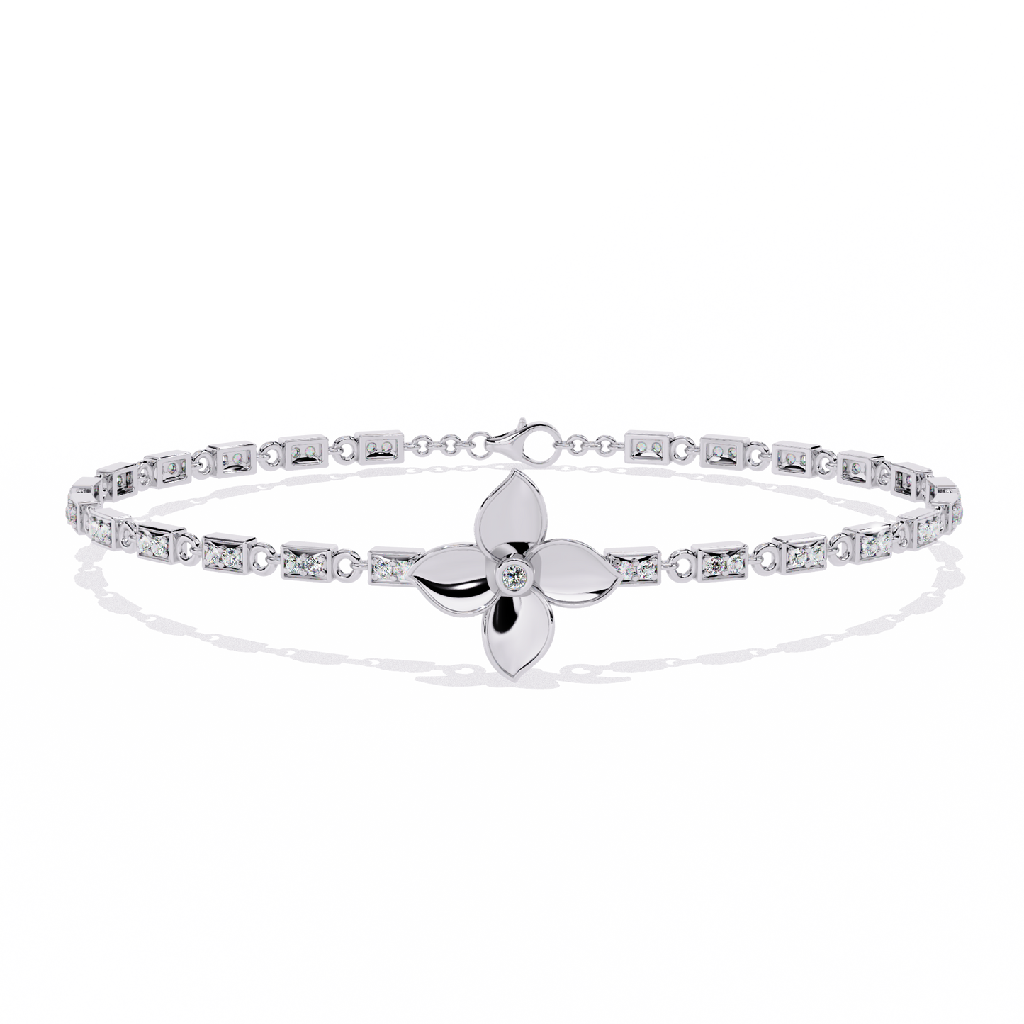 twistique round diamond bracelet