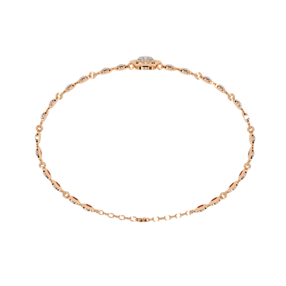 Golden Mirage Round Diamond Bracelet