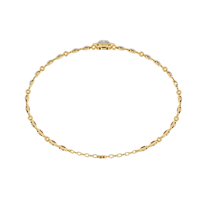 Golden Mirage Round Diamond Bracelet