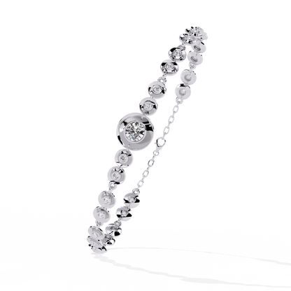 Golden Mirage Round Diamond Bracelet