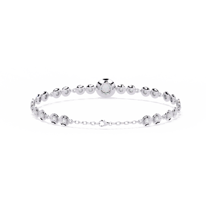 Golden Mirage Round Diamond Bracelet