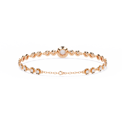 Golden Mirage Round Diamond Bracelet