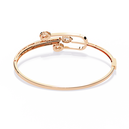 0.75 Carat Pear Cut Diamond Bracelet with Halo Accents – Elegant Fine Jewelry