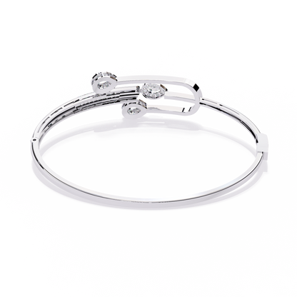0.75 Carat Pear Cut Diamond Bracelet with Halo Accents – Elegant Fine Jewelry