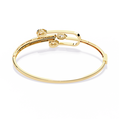 0.75 Carat Pear Cut Diamond Bracelet with Halo Accents – Elegant Fine Jewelry
