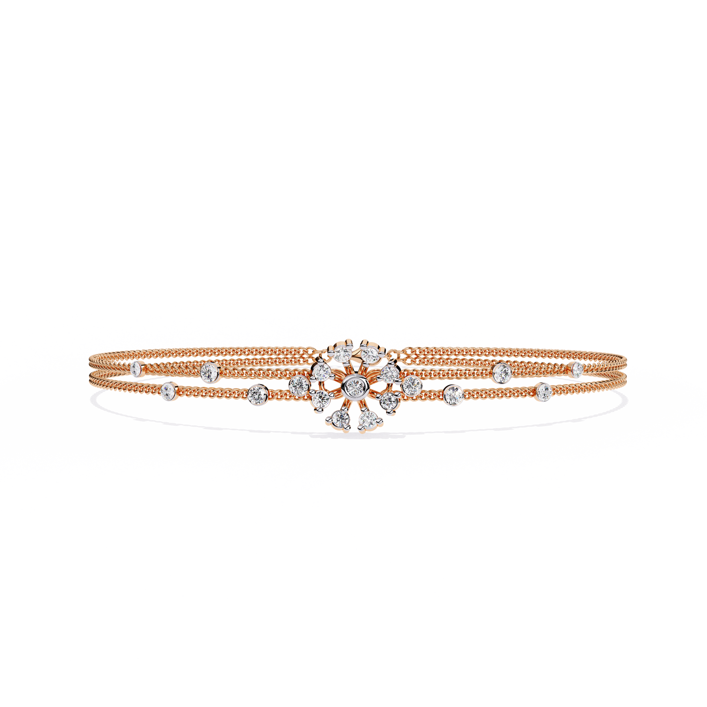 lumin round diamond bracelet