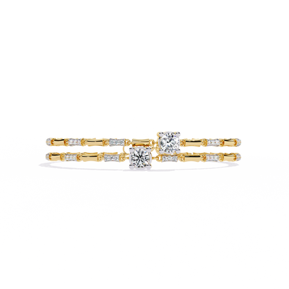 LGD  Bracelet Round Stone (2.22ct) In 14K Gold