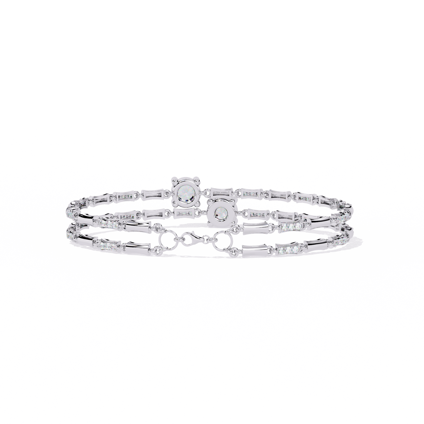 lgd  bracelet round stone (2.22ct) in 14k gold