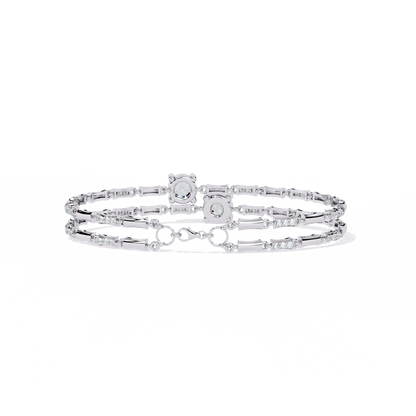 LGD  Bracelet Round Stone (2.22ct) In 14K Gold