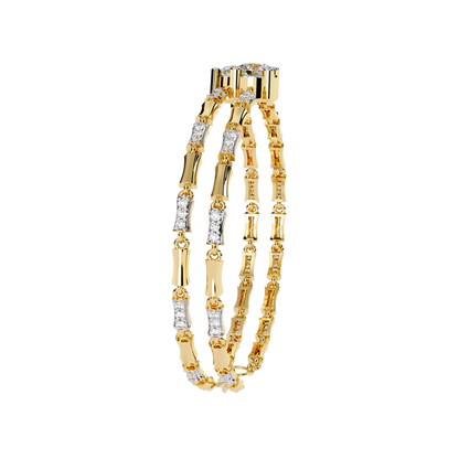 LGD  Bracelet Round Stone (2.22ct) In 14K Gold