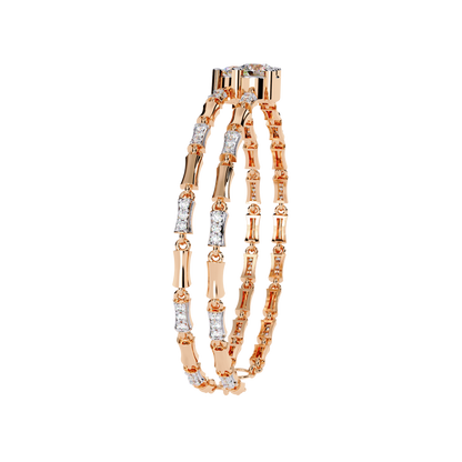 LGD  Bracelet Round Stone (2.22ct) In 14K Gold