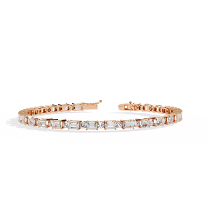 LGD Bracelet Round Stone (5.10ct) In 14K Gold