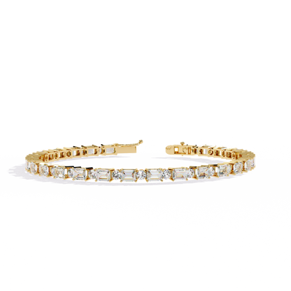 LGD Bracelet Round Stone (5.10ct) In 14K Gold