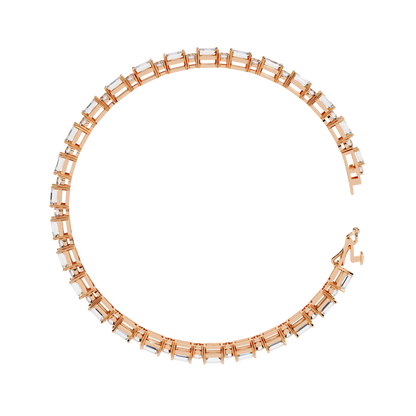 LGD Bracelet Round Stone (5.10ct) In 14K Gold