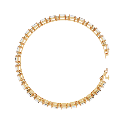LGD Bracelet Round Stone (5.10ct) In 14K Gold