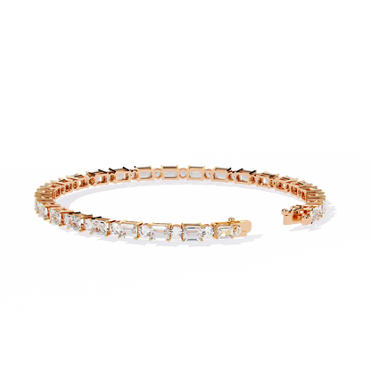 LGD Bracelet Round Stone (5.10ct) In 14K Gold