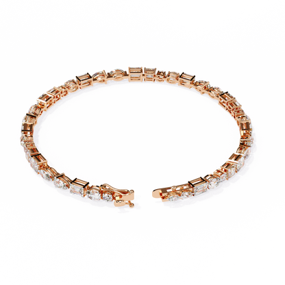 LGD Bracelet Round Stone (4.51ct) In 14K Gold