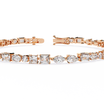LGD Bracelet Round Stone (4.51ct) In 14K Gold