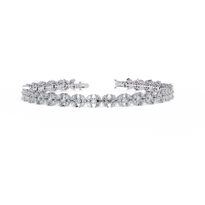 LGD Bracelet Round Stone (6.34ct ) In 14K Gold