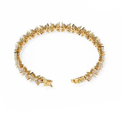 LGD Bracelet Round Stone (6.34ct ) In 14K Gold