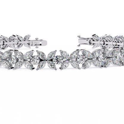 LGD Bracelet Round Stone (6.34ct ) In 14K Gold