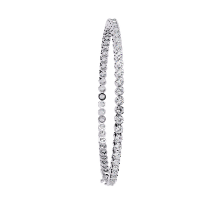 LGD Bracelet Round  Stone (2.61ct ) In 14K Gold