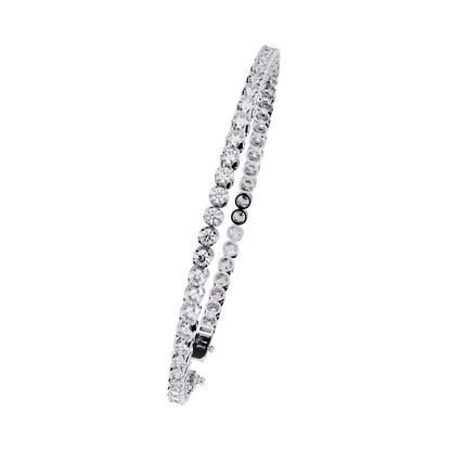 LGD Bracelet Round  Stone (2.61ct ) In 14K Gold
