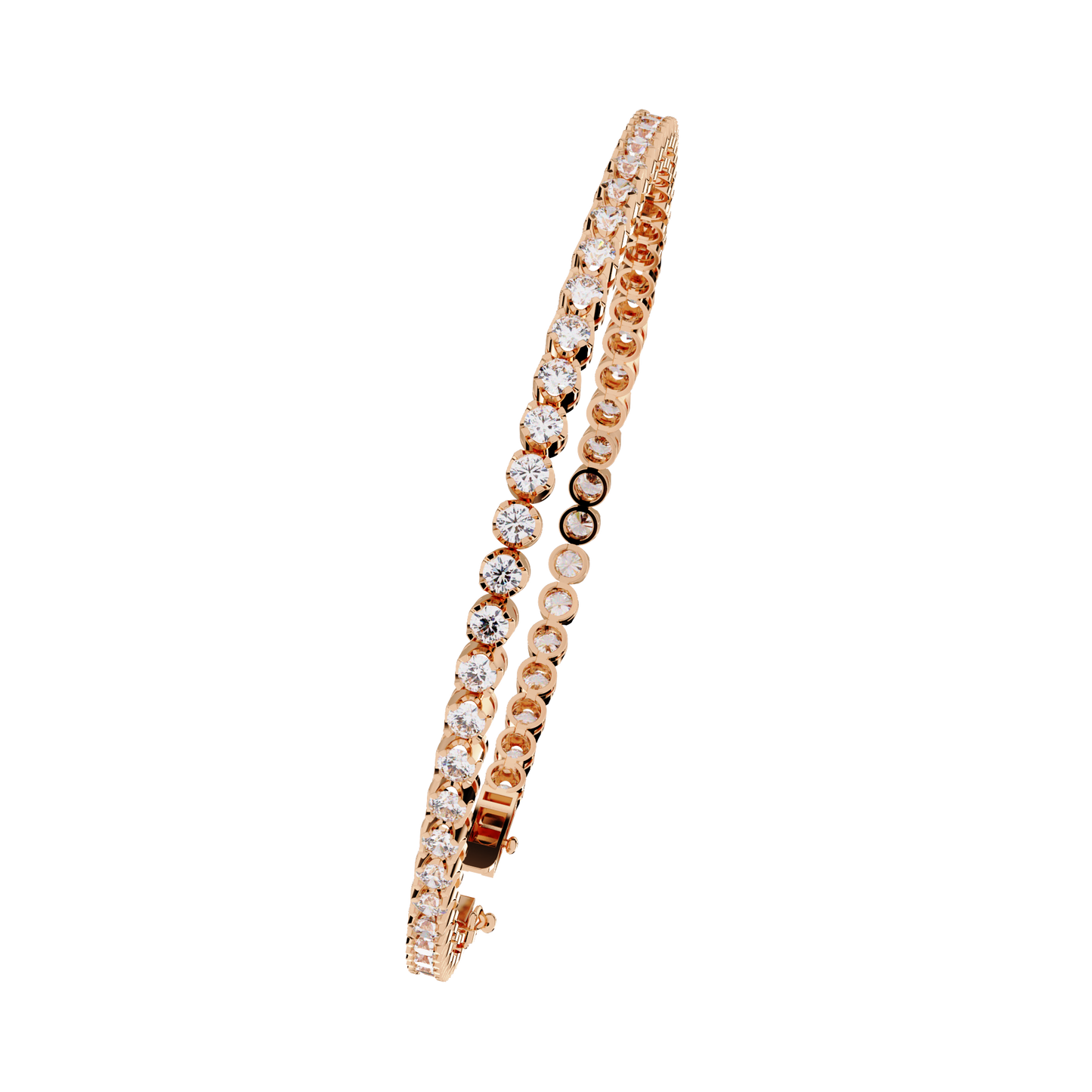 lgd bracelet round  stone (2.61ct ) in 14k gold