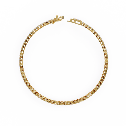 LGD Bracelet Round Stone (3.90ct) In 14K Gold