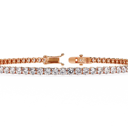 LGD Bracelet Round Stone (3.90ct) In 14K Gold
