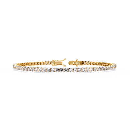 LGD Bracelet Round Stone (3.90ct) In 14K Gold