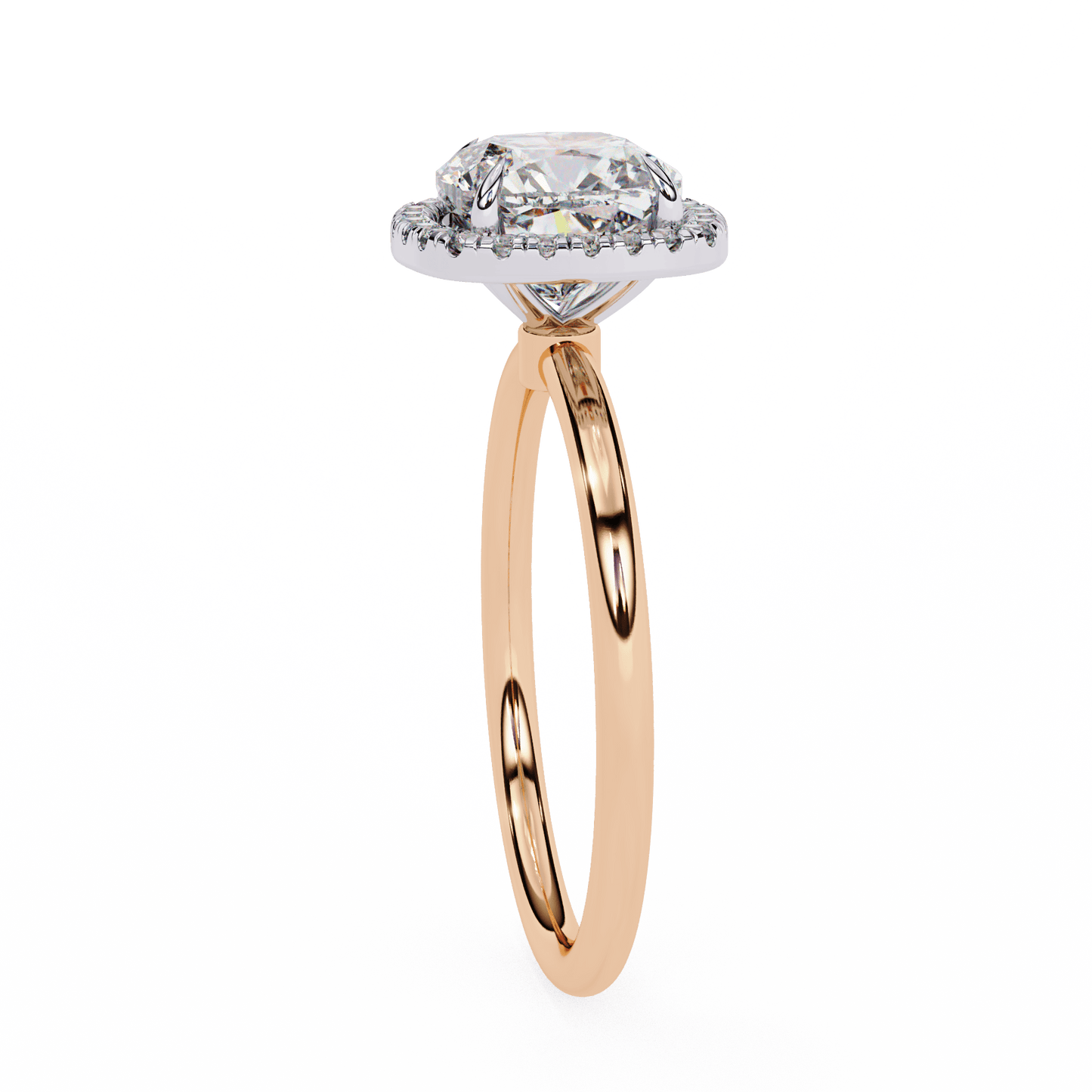 1.24 carat cushion cut halo diamond engagement ring – elegant bridal jewelry