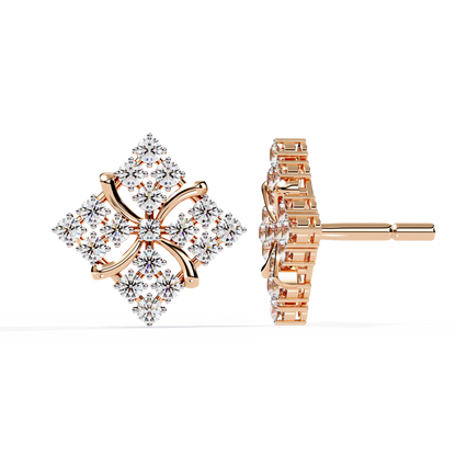 1.02 Carat Round Cut Diamond Stud Earrings – Elegant Fine Jewelry