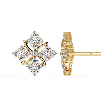 1.02 Carat Round Cut Diamond Stud Earrings – Elegant Fine Jewelry