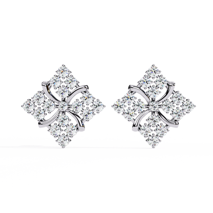 1.02 Carat Round Cut Diamond Stud Earrings – Elegant Fine Jewelry